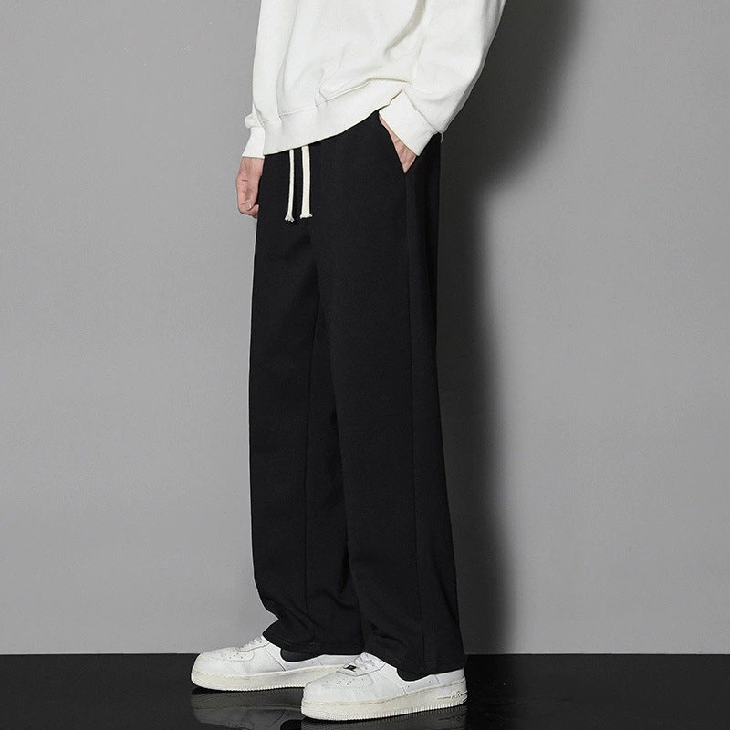 Factory Simple Sports Men'S Comfortable Loose Straight Leg Pants Casual Joker Wide Leg Pants - Image 5